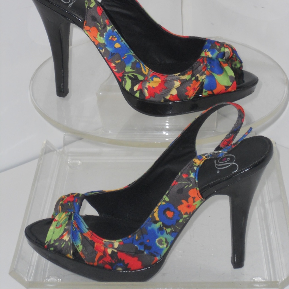 Dtm Collections Multi-Color Open Toe Shoes Size 9m - image 5
